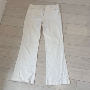 Henri Bendel Cream Flare Pants